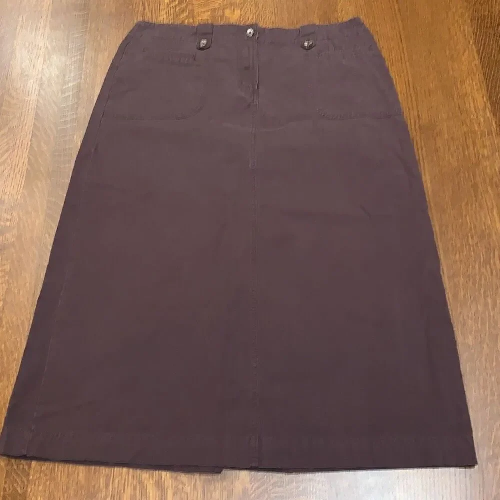 Vintage White Stag Brown‎ Khaki Maxi Skirt Size 16